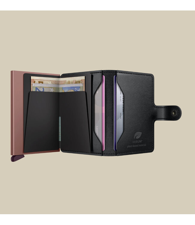 Mirum Black-Rose Miniwallet