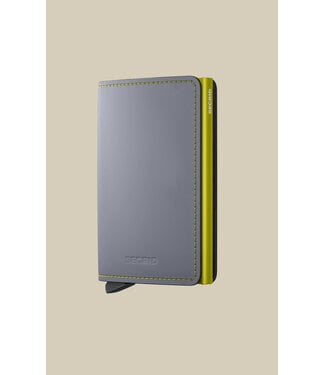 SECRID Matte Grey-Lime Slimwallet