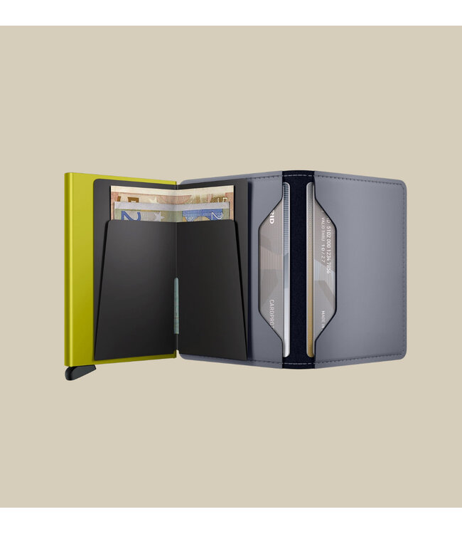 Matte Grey-Lime Slimwallet