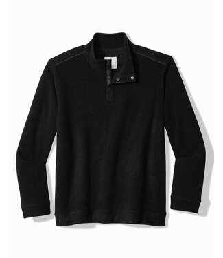 TOMMY BAHAMA Black Sea Brook Mock 1/4 Zip