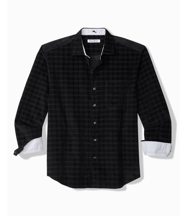 Classic Fit Black Check Island Cord Shirt