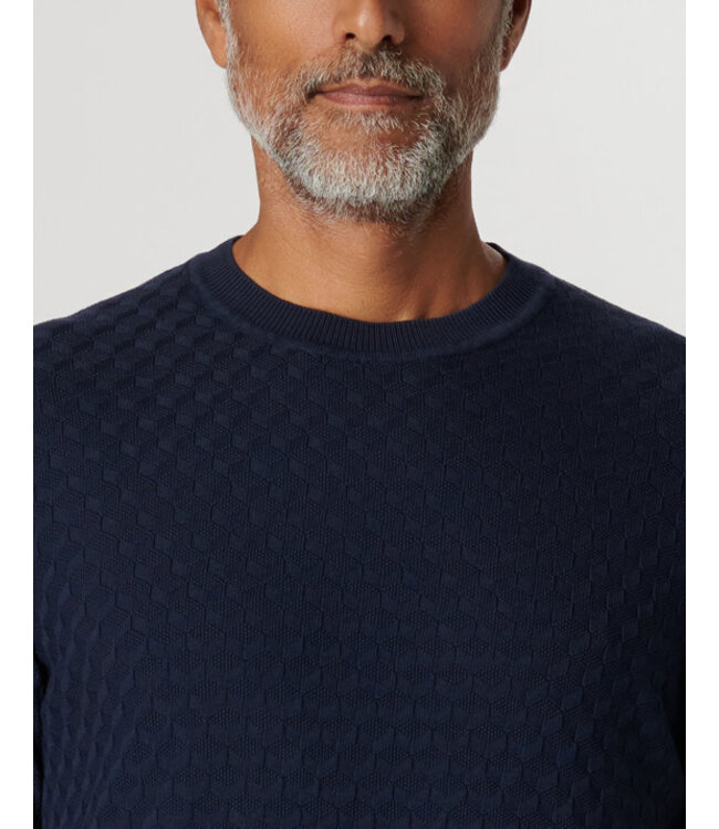 Navy Patterned Sweater