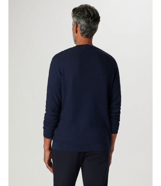 Navy Patterned Sweater