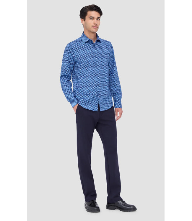 Modern Fit Classic Blue Check Shirt