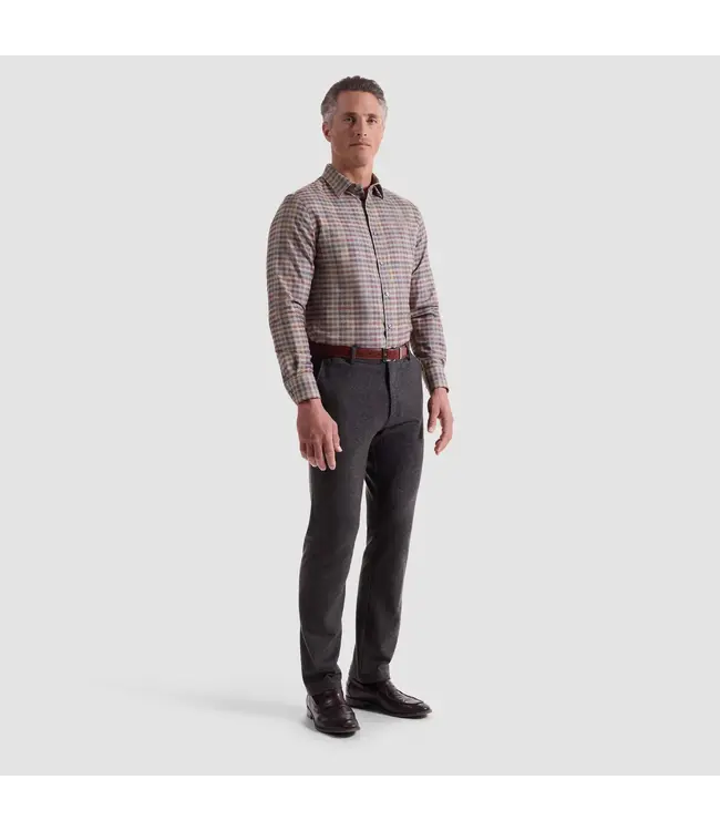Modern Fit Mahogany Plaid Shirt