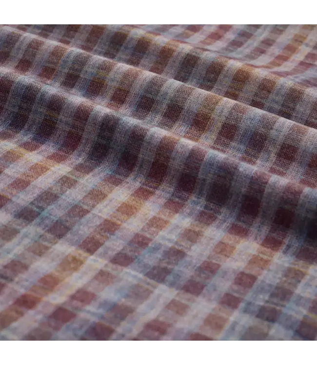 Modern Fit Mahogany Plaid Shirt