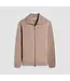 BUGATCHI Cobblestone Tan Herringbone Full Zip Sweater