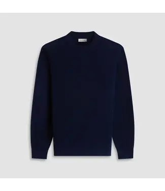 BUGATCHI Navy Basketweave Crew Neck Sweater