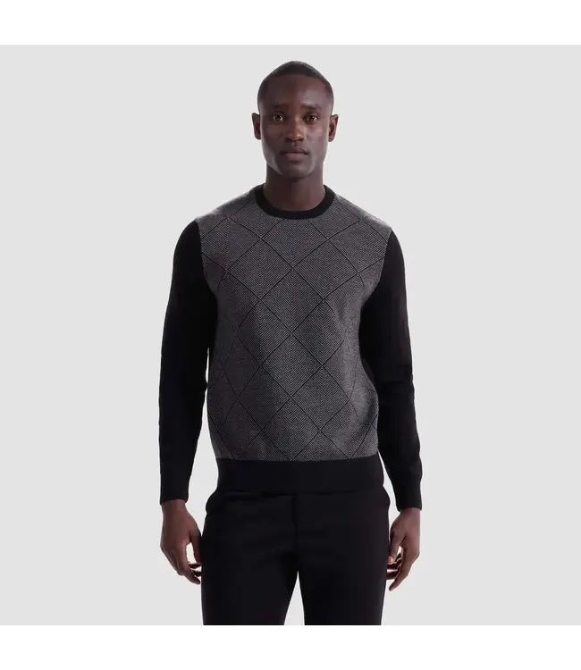 Black Diamond Crew Neck Sweater