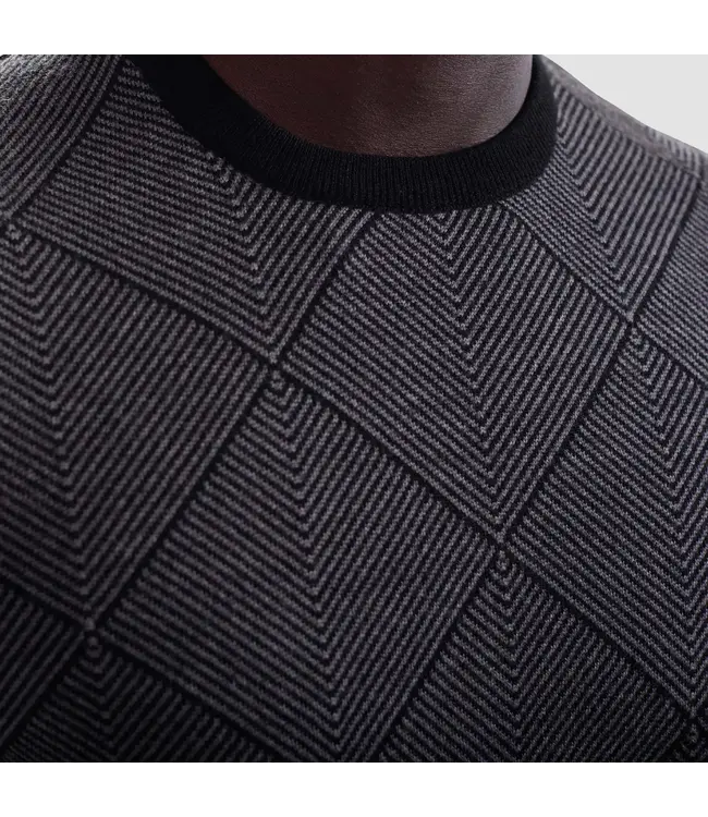 Black Diamond Crew Neck Sweater