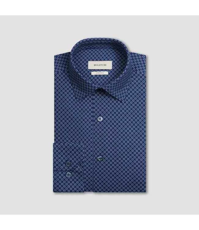 Modern Fit Navy Diamond Shirt