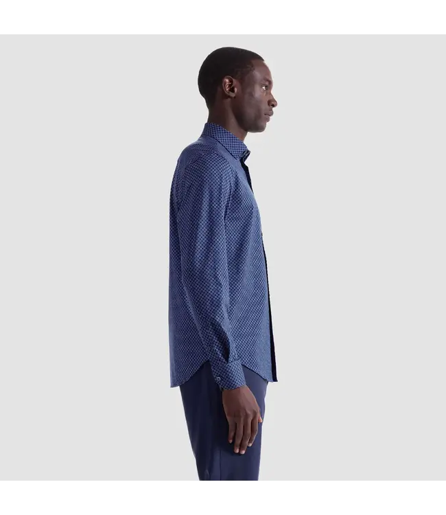 Modern Fit Navy Diamond Shirt