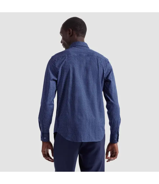 Modern Fit Navy Diamond Shirt