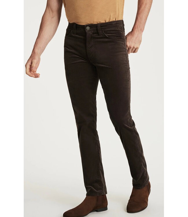 Modern Fit Brown Moleskin 5 Pocket Pants