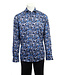 7 DOWNIE Modern Fit Blue Grey Print Shirt