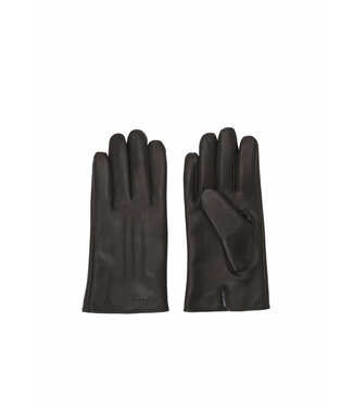 BUGATTI Black Leather Gloves