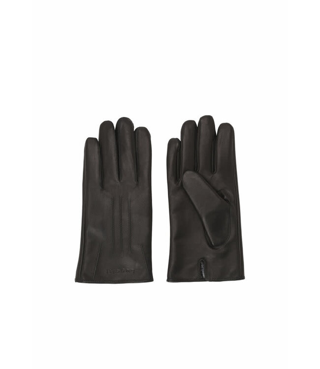 Black Leather Gloves