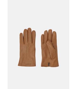 BUGATTI Cognac Leather Gloves