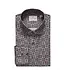 EMANUEL BERG Modern Fit Grey Medallion Print Shirt
