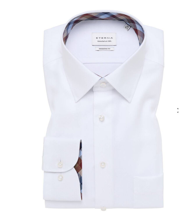 Modern fit White Twill Shirt
