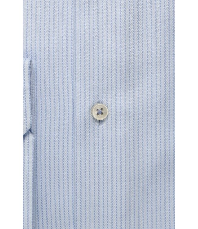 Modern Fit Blue Striped Shirt