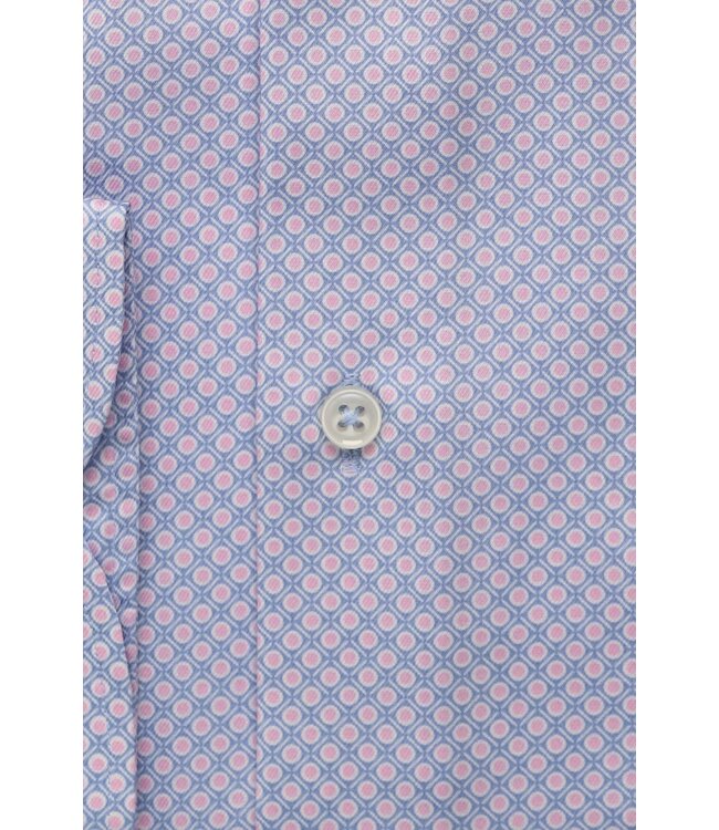 Modern Fit Pink Blue Dot Shirt