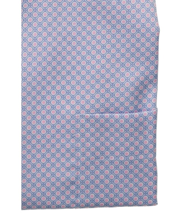 Modern Fit Pink Blue Dot Shirt