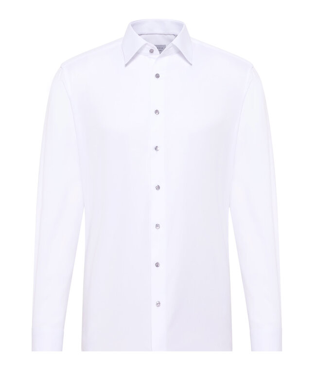 Modern Fit White Mauve Button Shirt