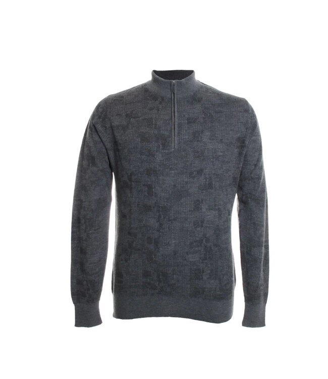 Charcoal Dalup 1/4 Zip Sweater