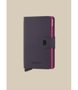 SECRID Matte Dark Purple-Fuchsia Miniwallet