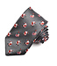 DION Charcoal Golfing Santa Christmas Tie