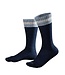 MARCOLIANI Navy Preppy Stripe Sneaker Socks