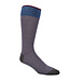 DION Burgundy & Blue Striped Socks