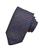 DION Navy Gold Plaid Tie