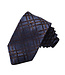 DION Navy Brown Windowpane Tie