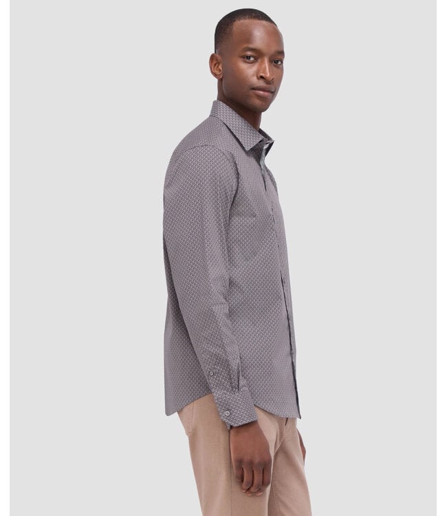 Modern Fit Graphite Printed Shirt