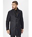 Navy Mix Newton Herringbone Coat