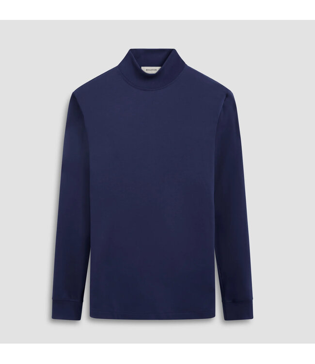 Navy Mock Neck