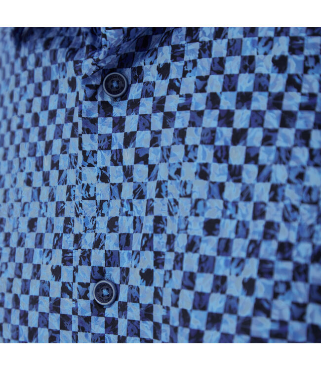 Modern Fit Classic Blue Check Shirt