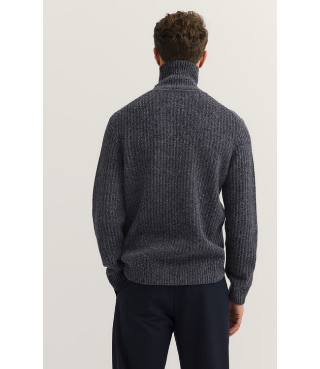 Navy Turtleneck Sweater
