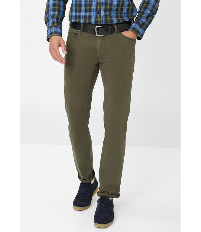 Slim Fit Olive H-Flex 5 Pocket Pants