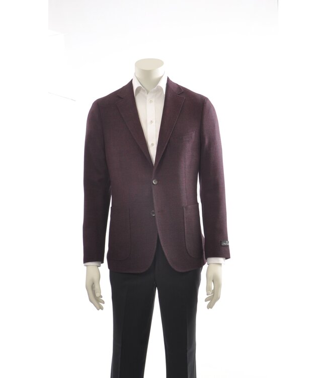 Modern Fit Burgundy Sport Coat