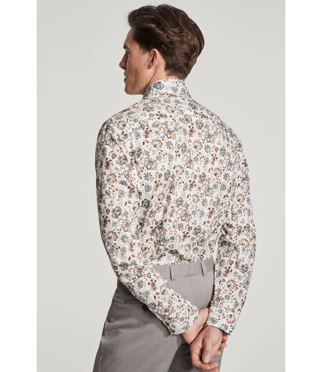 Modern Fit Tan Aberdeen Print Shirt
