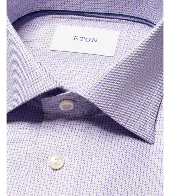 Slim Purple Mini Block  Shirt