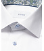Slim Fit White with Floral Trim Shirt