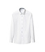 Slim Fit White with Floral Trim Shirt