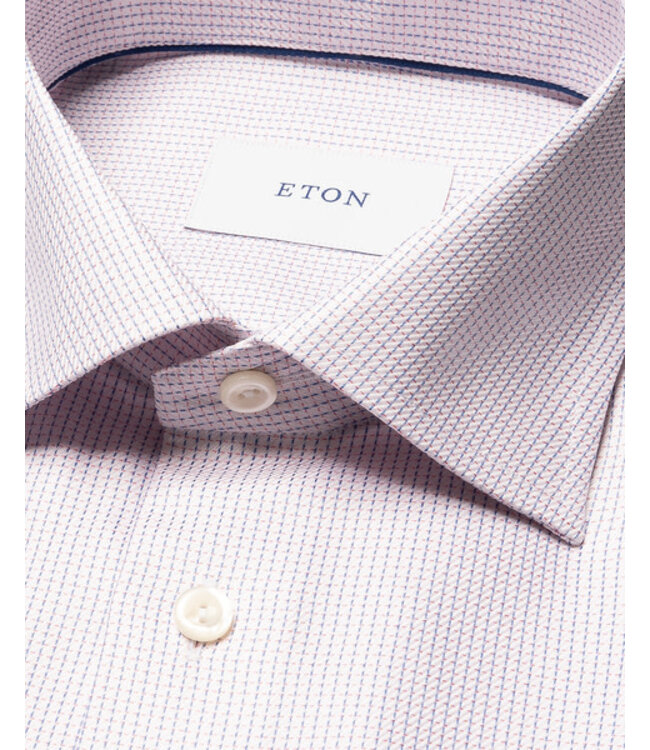 Modern Fit Pink Mini Block Shirt