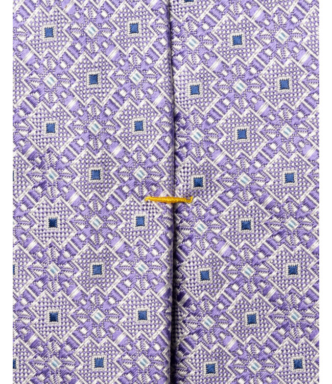 Purple Medallion Print Tie