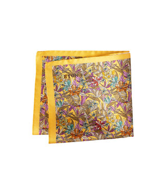 ETON Yellow Floral Pocket Square