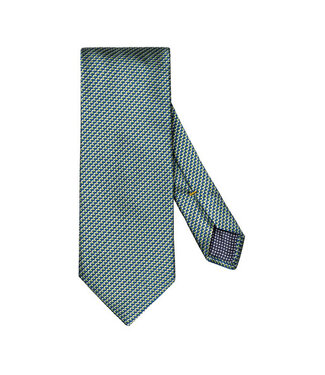 ETON Green Navy Print Tie